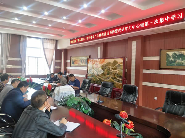 隴運集團公司召開“不忘初心、牢記使命”主題教育讀書班暨理論學(xué)習(xí)中心組第一次集中學(xué)習(xí)會議