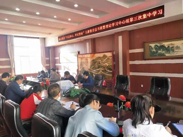 隴運(yùn)集團(tuán)公司召開“不忘初心、牢記使命”主題教育讀書班暨理論學(xué)習(xí)中心組第三次、第四次集中學(xué)習(xí)會(huì)議